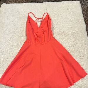 Elegant Coral Dress